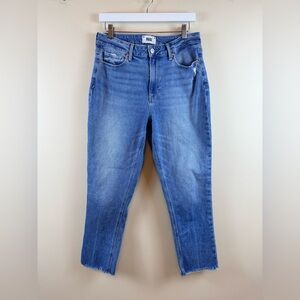 Paige Brigitte Distressed High Waist Boyfriend Jeans